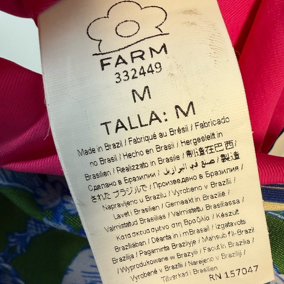 Farm Rio cut out One Piece Swimsuit sz M - Picture 5 of 6